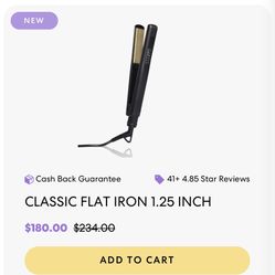 pretty in a minute 1,25" classic black flat iron