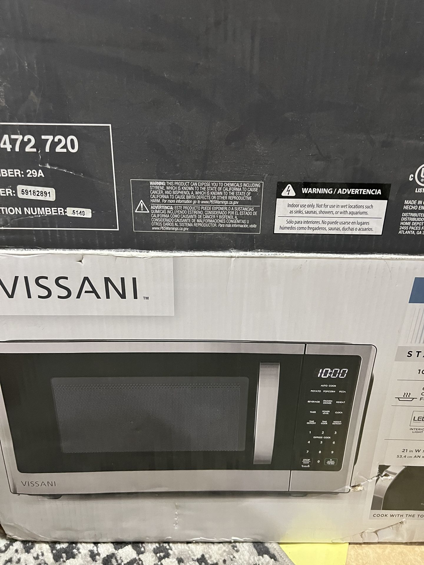 New Microwave Apartment Size
