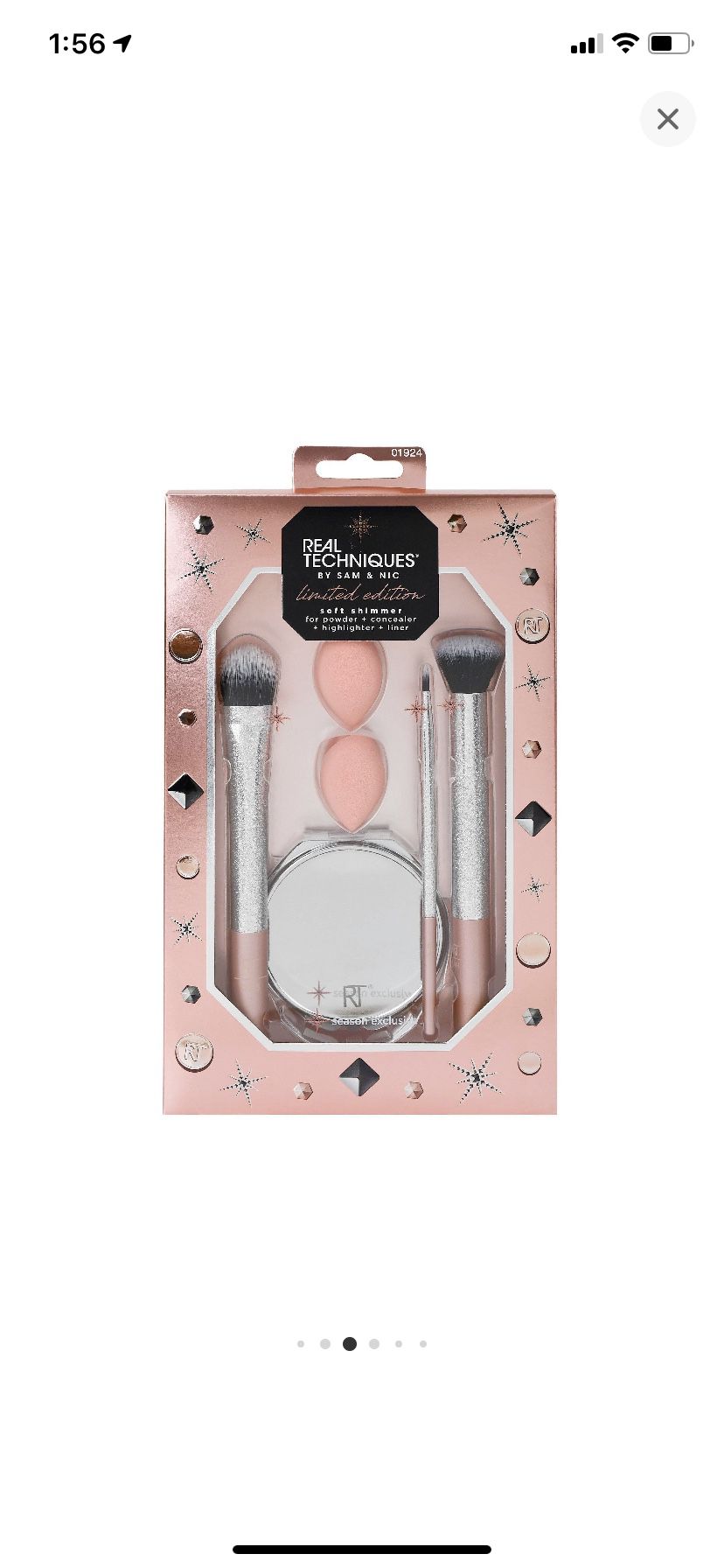 Real techniques makeup brush set new in box