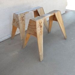 Pair of Wood Saw Horses - $25