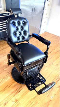 Black Koken Barber Chair