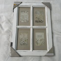 Belle Maison Farmhouse 4-Opening 4" x 6" Collage Frame