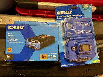 Kobalt battery 40v and 1/2  socket