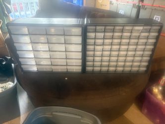 64 & 24 Drawer Plastic Storage Cabinet for Garage, Beads, Bricks, Tools, Makeup ect.