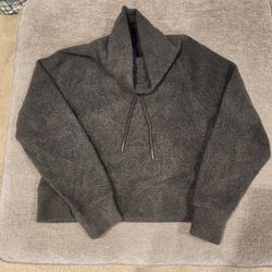 Old Navy Charcoal Grey Fleece High-Neck Sweatshirt, Size S – NWOT