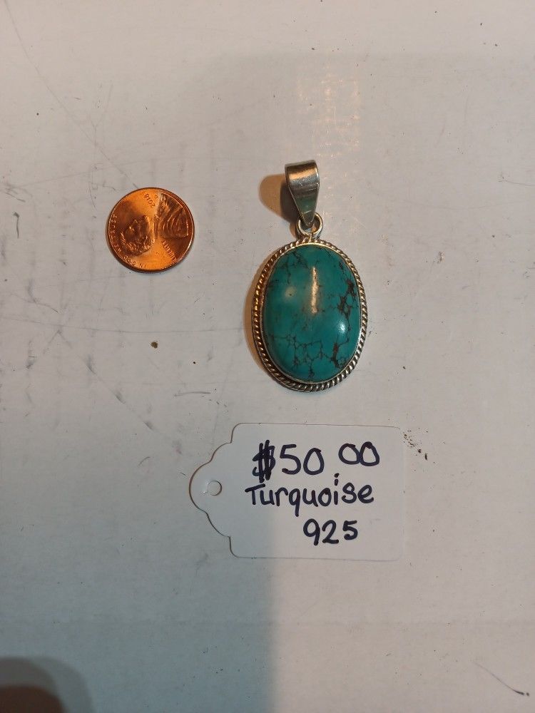 925 Turquoise Pendant