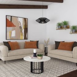 2PCS SOFAS SET CHENILLE LATTE (CO) $999  Pick it up location santa fe springs 