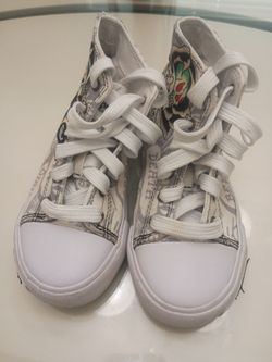 Ed Hardy Canvas High-Top Sneakers