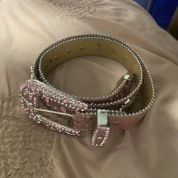 Pink Cross Design Belt