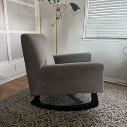 Modern Grey Rocking Chair