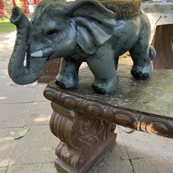 Elefante Plantero De Cemento
