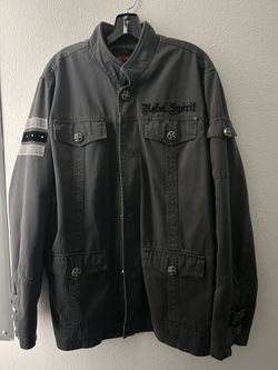   Rebel Spirit Men’s Jacket – Embellished Design – Size L