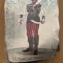 Pirate Costume-New- X Large 