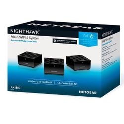 Nighthawk Netgear Dual-Band WiFi 6 Mesh System Advanced Home Wifi