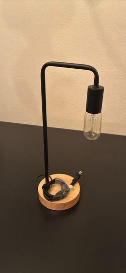 Industrial Modern Desk Lamp with Edison Bulb