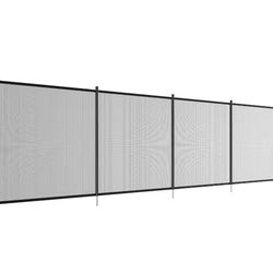 SKYSHALO Pool Fence, 4 x 12 ft. Pool Fences for Inground Pools, Removable Child Safety Pool Fencing, Easy DIY Installation Fence