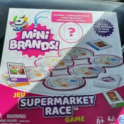 Zuru 5 Surprise  MINI BRANDS Supermarket Race Board Game By Spin Master NIB