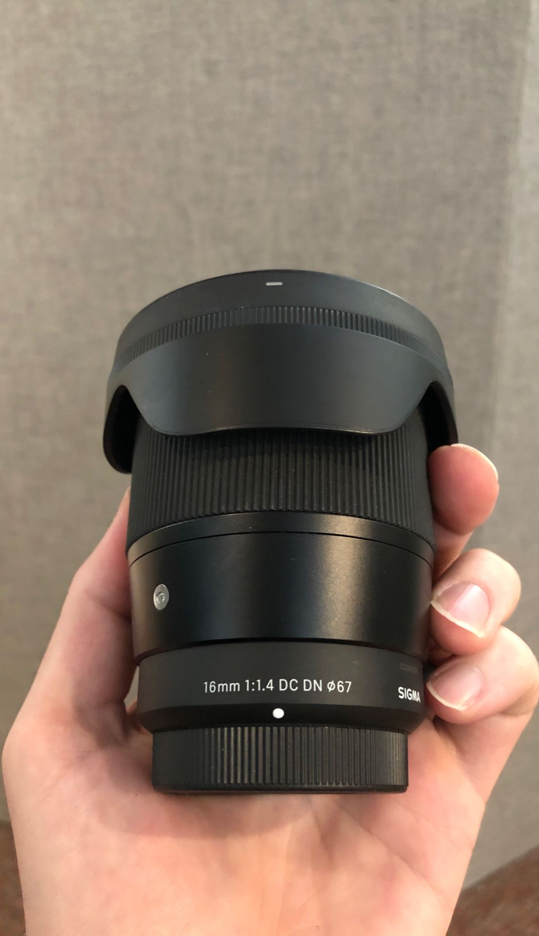 Sigma 16mm micro 4/3 lens