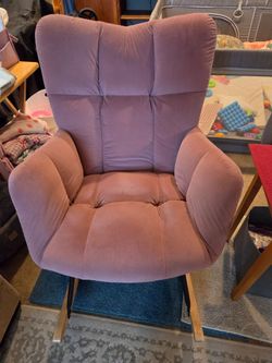 Pink rocking chair