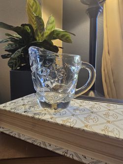 Anchor Hocking Star Of David Creamer Pitcher - Vintage 8oz
