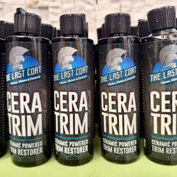 THE LAST COAT CERA TRIM CERAMIC POWER TRIM RESTORER 8Oz BOTTLE 