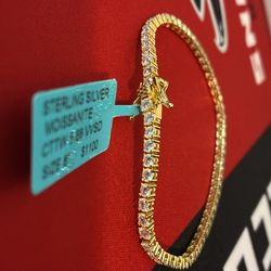 Sterling silver Moissanite Bracelet