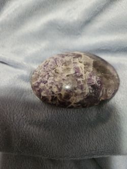Polished Amethyst Palm Stone