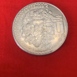 50 Pesos Mexican Beautiful Coin