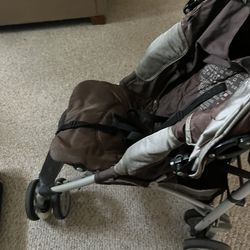It’s Very Good stroller and booster chair. Both are very good condition for $45.total 