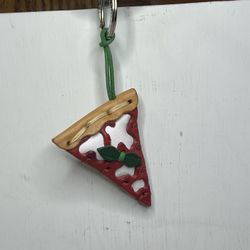 La Cuoiera Made in Italy Leather Slice Bag Charm/Keychain