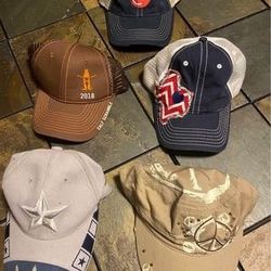 5 BASEBALL HATS - $10 EACH / FIRM