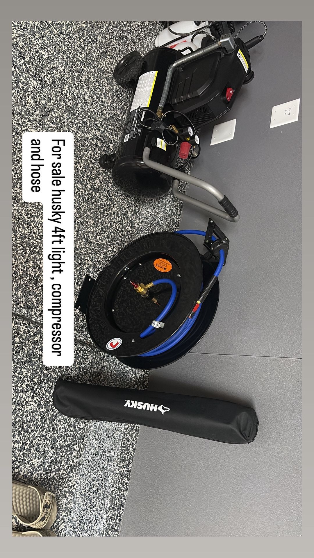 Husky 4ft Recharge Light,compressor And Hose