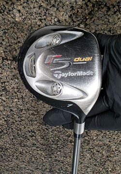 Taylormade R5 Dual Titanium 7 wood Graphite shaft M.A.S 2 5.55 mid Torque tip