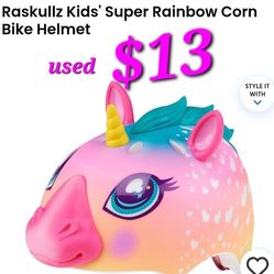 Girl Unicorn Bike Helmet Size S 