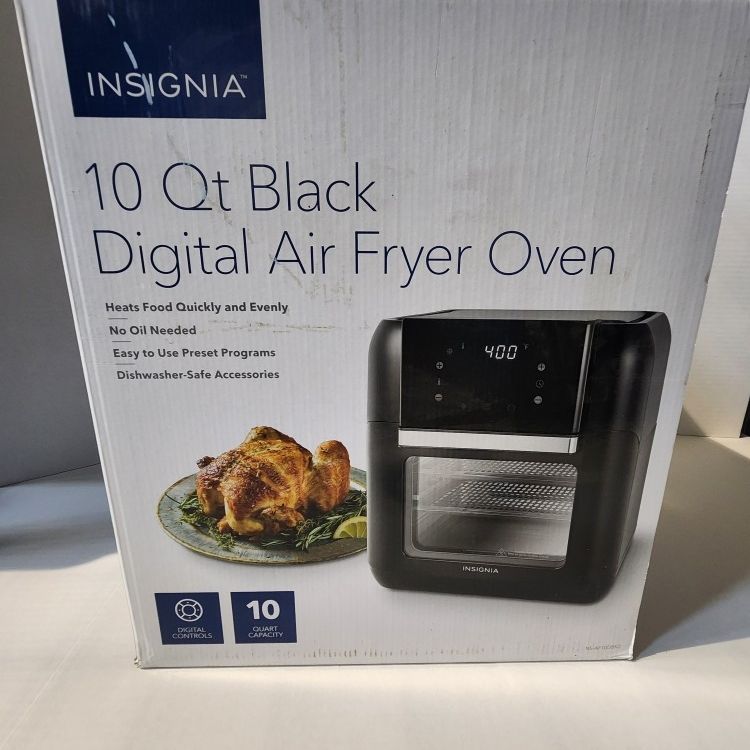 Digital Air Fryer Oven, Black, 10-Qt. Capacity