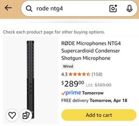 Rode Ntg4 Pro Shotgun Microphone