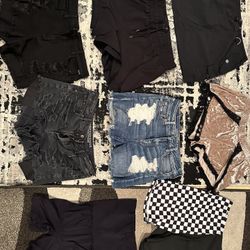 Women’s Jean Shorts Skirt Workout Size Large 10