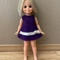 Vintage Ideal 1970 Velvet Doll 