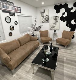 Modern sofa and chairs