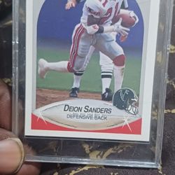 Deion SANDERS  FOOTBALL ROOKIE CARD