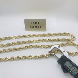New arrivals 14K Diamond Cut Rope Chains! 12mm 24” and 12mm 26” in stock now!