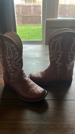 Boys ostrich boots
