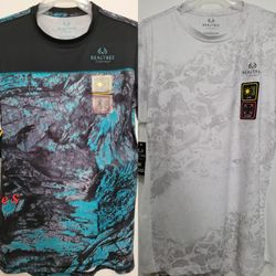 New Men's Realtree Performance Fishing Shirt Size Small -$13 EACH