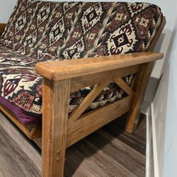 Futon And Mattress with Cover