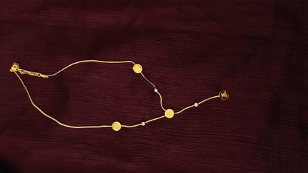Necklace gold plated