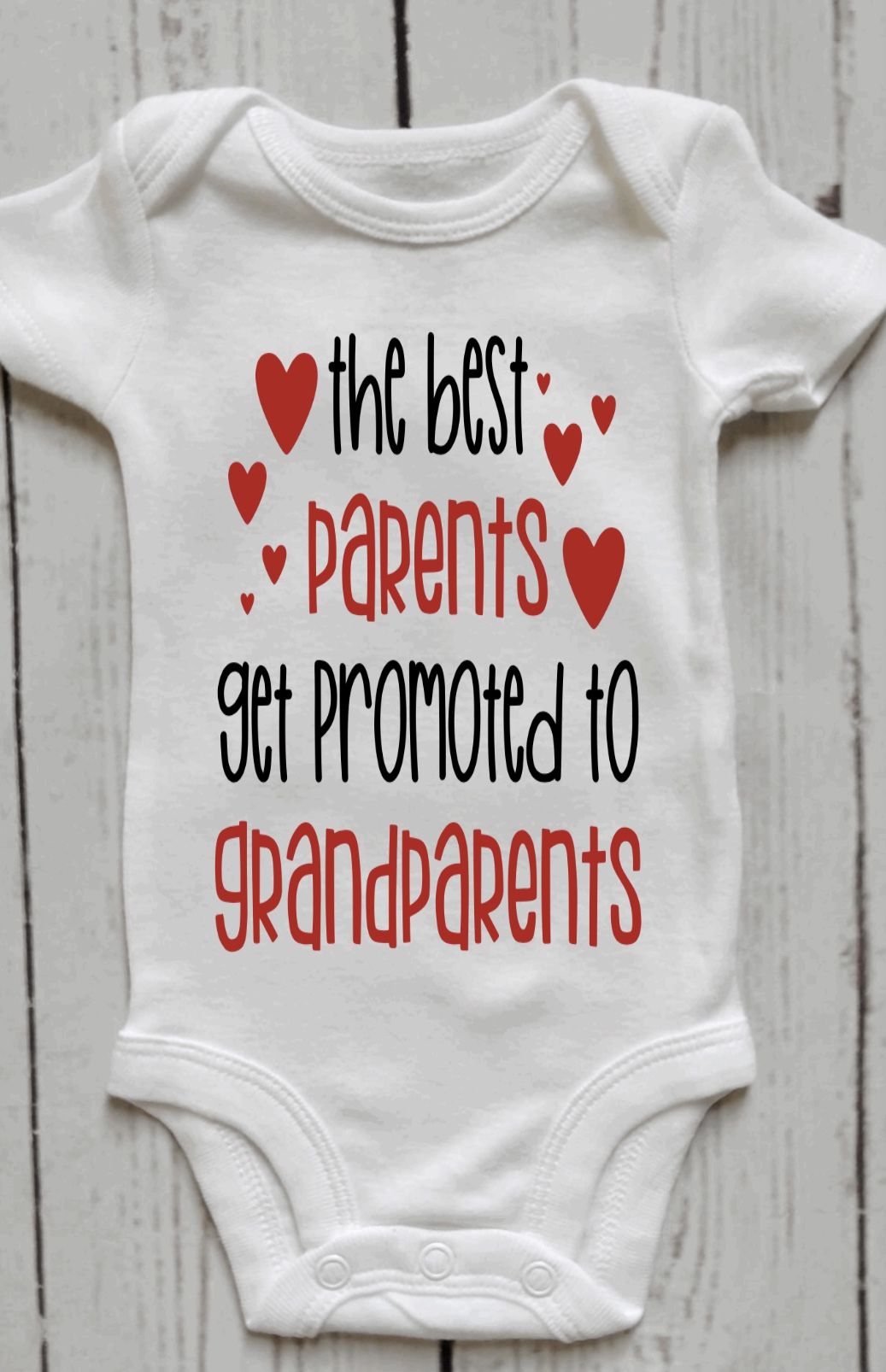 Grandparents Pregnancy Announcement Onesie
