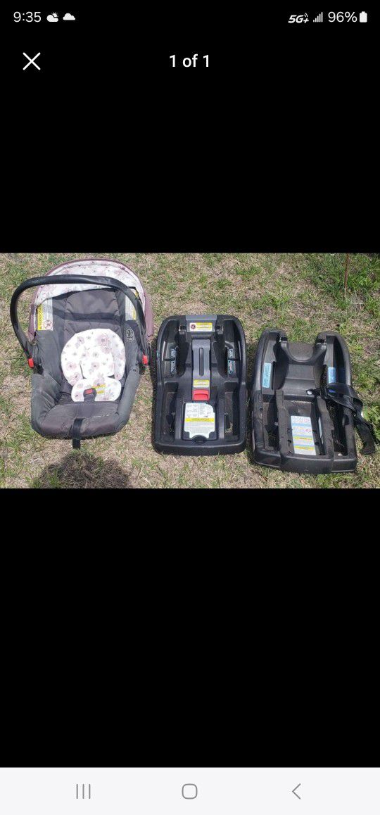 Baby Carseat With 2 Bases