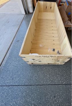 Giant Wooden Shipping Crate / Storage Box - 7ft+ Long - Major Fitness Crate - DIY  Raised Garden / Storage