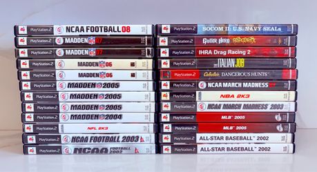24 PlayStation 2 Games ($5 Each)