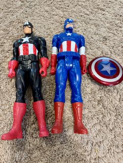 Two Captain America Action Figures
